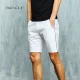 Đen và trắng 2 màu Quần short dải mịn Trang trí Yuanben 210020 Quần dài cotton mùa hè cho nam - Quần short quần jean nam