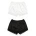 2019 Xia Xin nữ quần short lụa satin bên ngoài quần an toàn chống ánh sáng mùa hè quần ren pyjama mỏng DA18 - Quần tây thường quần vải ống suông nữ Quần tây thường