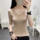 Áo len nữ cổ chữ V 2018 xuân hè mới set đồ mới áo gile len