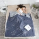 Túi ngủ du lịch, du lịch cotton bẩn, chăn du lịch, khách sạn cotton, khăn trải giường, mũ trùm đầu, xách tay, túi bẩn túi ngủ con cá mập