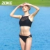 Zoke phấn Bikini Nữ Chia hai mảnh Lady Triangle Sexy Ngực nhỏ Tập hợp đồ bơi đi biển - Bộ đồ bơi hai mảnh Bộ đồ bơi hai mảnh