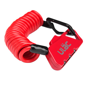Uniportable helmet mini cable bicycle lock