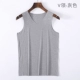 Mùa hè phiên bản Hàn Quốc của chất liệu cotton liền mạch vest nam thoáng khí Slim vest bó sát cơ sở trẻ trung T - Áo vest cotton