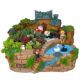 Sky garden succulent green plants micro landscape tree house flower pot
