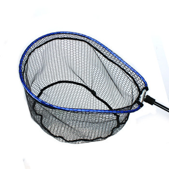 Aluminum Alloy Fishing Net Head with Pear-Shaped Net Ring, Integrated Foldable Net Frame, Fishing Net for Rock Fishing