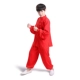 Quần áo võ thuật cotton cộng với lụa nam nữ quần áo trang phục võ thuật trẻ em tay dài Tai Chi quần áo tập thể dục - Trang phục