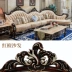 Di Sheer châu Âu sofa kích thước vừa và nhỏ phòng khách da góc mun gỗ A061 nội thất Mỹ - Ghế sô pha sofa văng Ghế sô pha