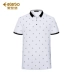 Edenbo / Edenbo nam mùa hè Thời trang mới Áo sơ mi Polo ngắn tay áo thun nam Slim Lapel Polo Áo sơ mi nam - Polo Polo