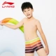 Quần bơi trẻ em Li Ning quần boxer nam bảy màu cho bé trai quần bơi thanh niên quần bơi nước nóng bộ đồ tắm mùa xuân - Bộ đồ bơi của Kid đồ bơi cho be gái 10 tuổi