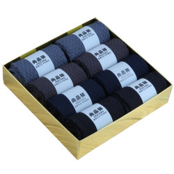 Bamboo fiber men's socks summer mid-calf socks pure cotton deodorant boat socks men's socks spring and autumn bamboo fiber socks gift box