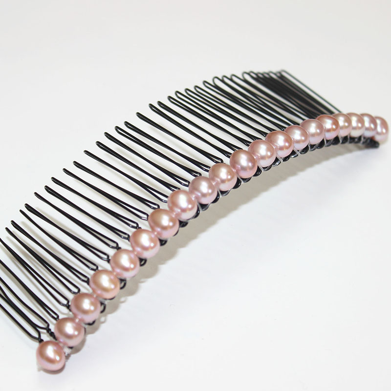 images 5:Heartfelt Jewelry Freshwater Pearl Decorated Hair Combing Hairdresser Disguise Liu Hai Hair Clip Top Clip 7-8mm Female