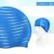 Mũ bơi Li Ning nam và nữ trưởng thành mũ bơi dài không thấm nước bảo vệ tai thoải mái không mũ phẳng thời trang mũ bơi silicone