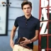 Mr. Cloth Summer New Light Business Classic Solid Color Cotton Ve áo tay ngắn POLO Áo thun ngắn tay nam áo polo tay dài Polo