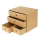 Creative style kraft leather A4 paper free desktop storage box