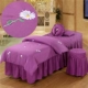 Đơn giản rắn màu thêu denim bedspread thẩm mỹ viện Beauty SPA massage đặc biệt bedspread custom-made với lỗ - Trang bị tấm
