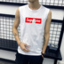 Nam vest vòng cổ lỏng thanh niên không tay vest nam thể dục thể thao cotton thoáng khí không tay T-Shirt nam triều Áo vest cotton