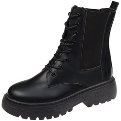 Thin boots plus velvet small Martin boots women's 2022 autumn and winter new all-match black British style short boots