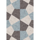 Geometric bedroom bedside customizable washed carpet