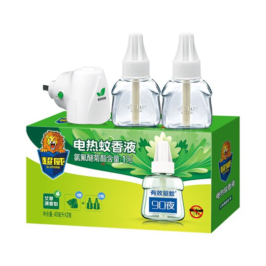 Chaowei set 1 device electric mosquito repellent liquid 40ml 2 bottles