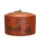 Purple clay tea can large ceramic sealed can for home use