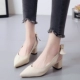 Dép nữ 2018 mới dành cho nữ mùa hè với giày nữ Hàn Quốc hoang dã retro baotou cổ điển giày lưới màu đỏ