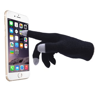 Wool touch screen gloves female winter warm cute students cold-proof riding knitted men's cashmere plus velvet thickening