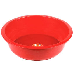 Large plastic washbasin Washing pot big red basin round basin wedding happy products adult baby bathtub