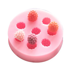 Aizapang Raspberry Cartoon Mold Handmade Soap Silicone Mold DIY Soap Silicone Mold Soap ປະມານ 2g