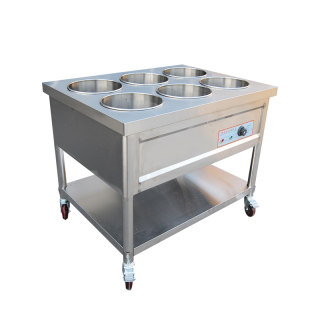 Commercial electric heating gas insulated porridge cart soup pool fast food