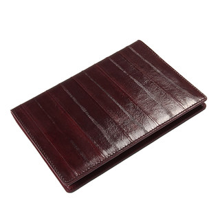 Fusion handmade leather goods eel leather notebook