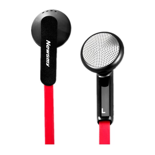 Newman PT880 red bass earphones high-fidelity high-definition sound quality HIFI playback 3.5MM anti-tangle earphones