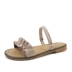 2018 mới sandal đế bằng nữ hè hè sandal đỏ chic nữ sinh viên phiên bản Hàn Quốc hoang dã của phong cách Harajuku một đôi hai mang dép havaianas Sandal