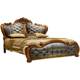 African Ujinmu leather European style villa double bed
