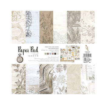 Ikono 12-inch scrapbook photo album with stickers