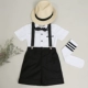 Váy bé trai Mùa hè Chàng trai Sinh nhật Người dẫn chương trình nhỏ Bib British Children Trang phục Piano Hoa Girl Set - Váy trẻ em set vest kẻ cho bé trai