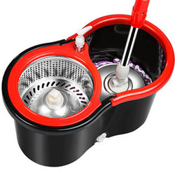 Mop bucket rotating mop household dual-drive hand-free squeeze bucket lazy thickened wet and dry mop mop