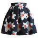 Spring and Autumn New Korean Style High Waisted Slim Printed Skirt