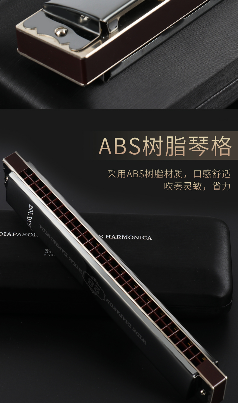 Harmonica dành cho người lớn chuyên nghiệp Đàn ông và phụ nữ Âm nhạc đa âm 28 lỗ Accordion Người mới bắt đầu Nhạc cụ nâng cao - Nhạc cụ phương Tây