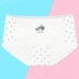 Meilandu cô gái mới đồ lót nữ sinh trung học nữ cotton 裆 quần tam giác eo phiên bản Hàn Quốc 97324 Giữa eo