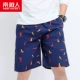 Nam Cực cotton đồ ngủ nam quần short mùa hè lỏng cotton mỏng kích thước lớn quần nhà bãi biển quần năm điểm - Quần tây