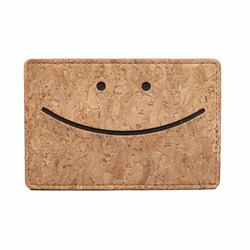 CORCO smile card holder Korean high-end men's and women's ultra-thin card holder non-genuine leather multi-card slot small card holder gift