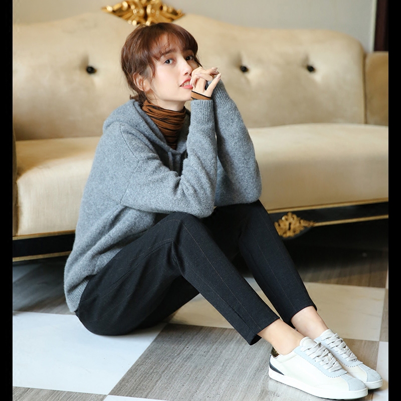 掌柜咆哮推荐，口碑闭眼入！条纹锥形裤哈伦裤女 通勤裤秋冬