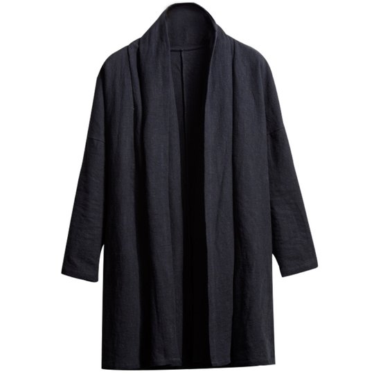 Cotton and linen retro jacket spring and autumn men's Chinese style Tang suit