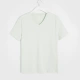 C & A cotton mỏng cổ chữ V ngắn tay áo thun nam Mùa hè giản dị đơn giản màu cơ bản đứng đầu ECD214004 áo thun form rộng nam