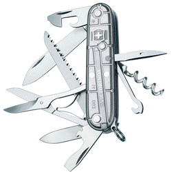 Victorinox Swiss Army Knife Swiss Sergeant's Knife 91mm Hunter Transparent 1.3713.T7 Hunter Silver Authentic