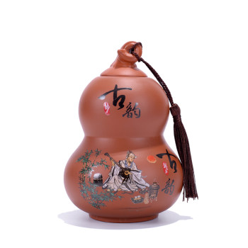 Yixing ສີມ່ວງ sand tea jar ຂະຫນາດໃຫຍ່ເຄິ່ງຫນຶ່ງປອນ Pu'er ກະປ໋ອງດອກໄມ້ປຸກ cake ceramic ແຮ່ດິບຫຍາບເຄື່ອງປັ້ນດິນເຜົາຜະນຶກເຂົ້າກັນລາຄາພິເສດ