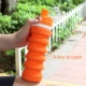 Du lịch silicone cốc đóng mở ấm đun nước di động kính ngoài trời du lịch thể thao cốc nước mềm cốc silicone cốc bình nước có ống hút cho bé