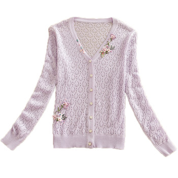 Lady Pink Mary Style Air Conditioned Shirt Spring and Summer Cardigan Shawl Summer Jacket Women's Cloak Waistcoat Large