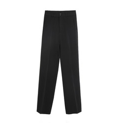 Wide-leg pants for women, high-waisted and drapey, spring and summer, versatile, loose and slim suit pants, straight-leg pants for students, black pants