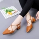 Dép nữ 2018 mới dành cho nữ mùa hè với giày nữ Hàn Quốc hoang dã retro baotou cổ điển giày lưới màu đỏ